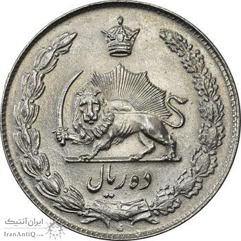 سکه 10 ریال 1335 - MS61 - محمد رضا شاه