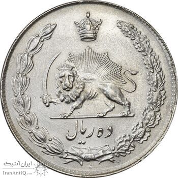 سکه 10 ریال 1343 (ضخیم) - MS61 - محمد رضا شاه