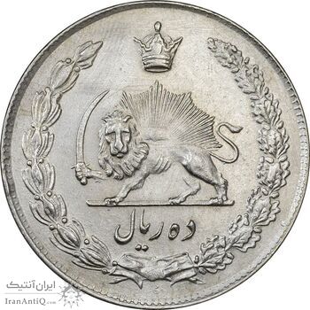 سکه 10 ریال 1344 - AU58 - محمد رضا شاه