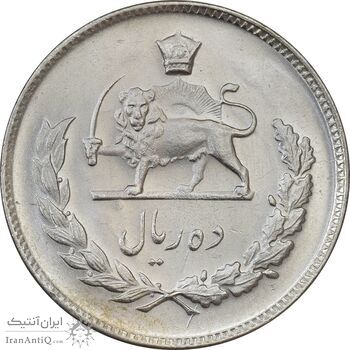 سکه 10 ریال 1346 - MS61 - محمد رضا شاه