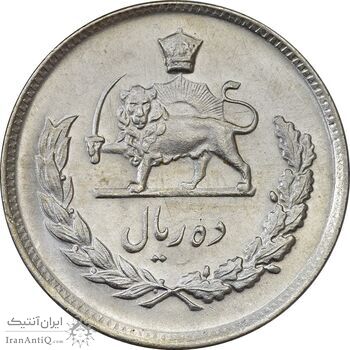 سکه 10 ریال 1348 - MS61 - محمد رضا شاه