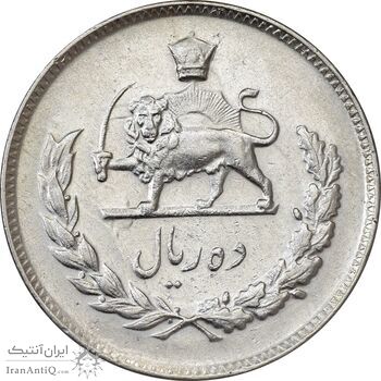 سکه 10 ریال 1348 - EF45 - محمد رضا شاه