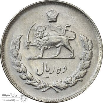 سکه 10 ریال 1349 - AU58 - محمد رضا شاه سکه 10 ریال 1349 - AU58 - محمد رضا شاه