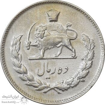 سکه 10 ریال 1349 - EF40 - محمد رضا شاه