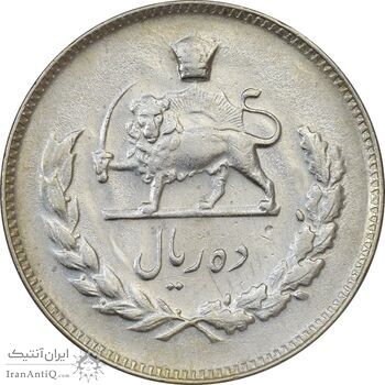 سکه 10 ریال 1349 - EF45 - محمد رضا شاه