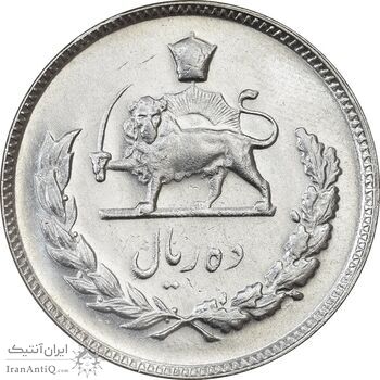 سکه 10 ریال 1350 - MS61 - محمد رضا شاه سکه 10 ریال 1350 - MS61 - محمد رضا شاه