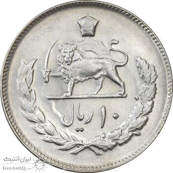 سکه 10 ریال 1354 - MS61 - محمد رضا شاه سکه 10 ریال 1354 - MS61 - محمد رضا شاه