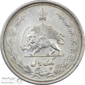 سکه 1 ریال 1313 - AU58 - رضا شاه