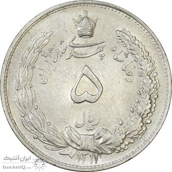 سکه 5 ریال 1311 - MS61 - رضا شاه