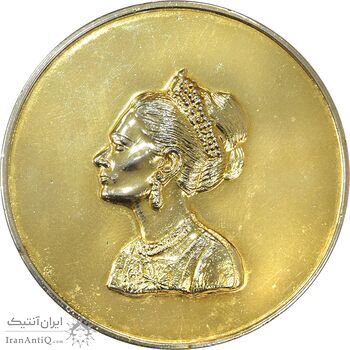 مدال برنز یادبود فدراسیون ورزشهای ناشنوایان ایران - UNC - محمد رضا شاه