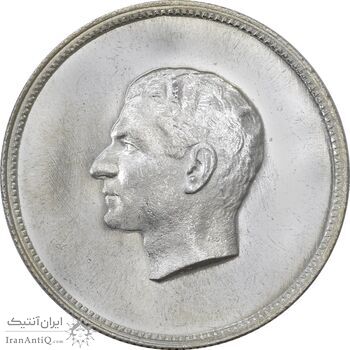 مدال نقره منشور کوروش بزرگ 1350 - MS62 - محمد رضا شاه