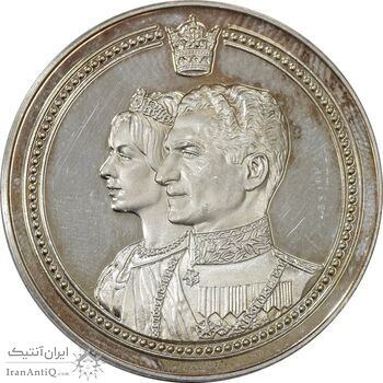 مدال شاه و فرح سفر به آلمان - PF64 - محمد رضا شاه