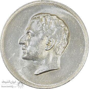 مدال نقره بیست و پنجمین سال سلطنت 1344 - MS63 - محمدرضا شاه