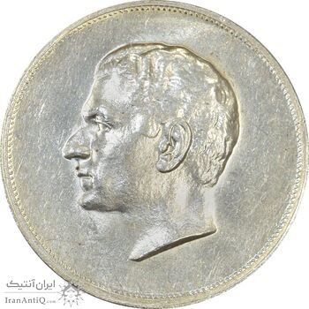 مدال نقره بیست و پنجمین سال سلطنت 1344 - MS60 - محمدرضا شاه
