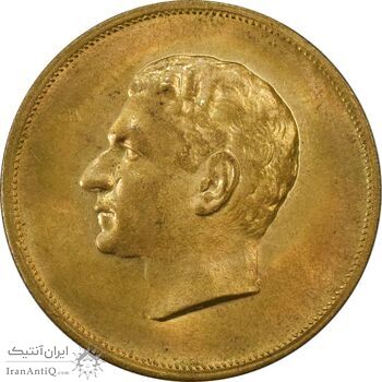 مدال برنز بیست و پنجمین سال سلطنت 1344 - MS63 - محمدرضا شاه