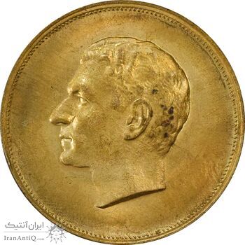 مدال برنز بیست و پنجمین سال سلطنت 1344 - MS63 - محمدرضا شاه