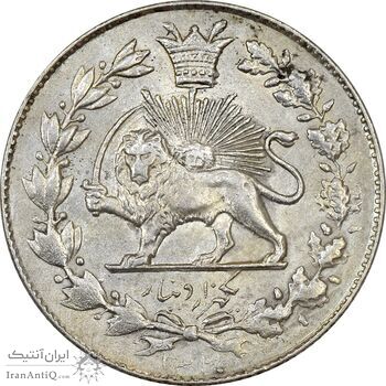 سکه 1000 دینار 1330 خطی - AU55 - احمد شاه