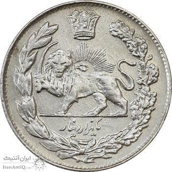 سکه 1000 دینار 1335 تصویری (5 تاریخ توپر) - AU55 - احمد شاه