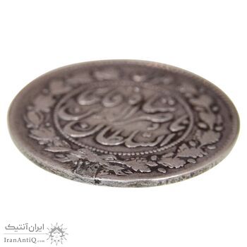 سکه 1000 دینار (طهران بالا) 1297 و 1296 - دو تاریخ - VF30 - ناصرالدین شاه