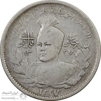 سکه 1000 دینار 1337 جلوس - VF30 - احمد شاه