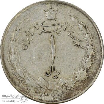 سکه 1 ریال 1324 - VF35 - محمد رضا شاه