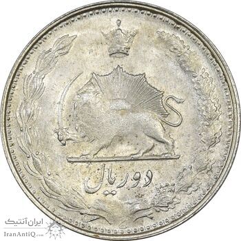 سکه 2 ریال 1323/2 (سورشارژ تاریخ) نوع یک - MS63 - محمد رضا شاه سکه 2 ریال 1323/2 (سورشارژ تاریخ) نوع یک - MS63 - محمد رضا شاه