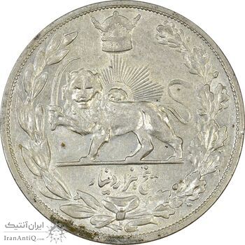 سکه 5000 دینار 1306H تصویری - AU55 - رضا شاه