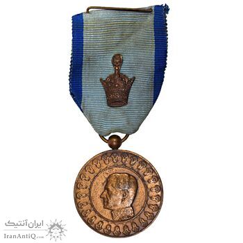مدال یادبود آویزی بیست و پنجمین سده (روز) - با روبان فابریک - EF - محمد رضا شاه