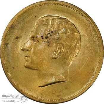 مدال برنز بیست و پنجمین سال سلطنت 1344 - MS63 - محمدرضا شاه