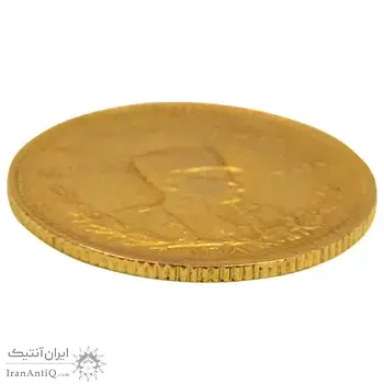 سکه طلا دو پهلوی 1308 تصویری - MS62 - رضا شاه