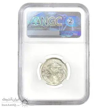سکه 1000 دینار 1307 تصویری - MS64 - پک NGC - رضا شاه