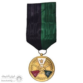 مدال کوشش درجه سه 1329 - AU - محمد رضا شاه
