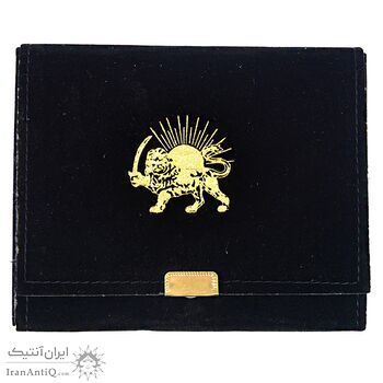 مدال طلایی یادبود رضا شاه (با جعبه فابریک) 1384 - UNC