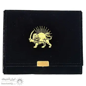 مدال طلایی یادبود رضا شاه (با جعبه فابریک) 1384 - UNC