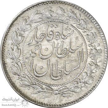 سکه 500 دینار 1329 خطی - MS61 - احمد شاه