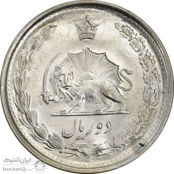 سکه 2 ریال 1343 - MS63 - محمد رضا شاه