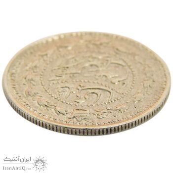 سکه 500 دینار 1307 سفر فرنگ - VF35 - ناصرالدین شاه