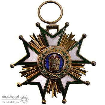 نشان تاج درجه پنج 1332 - AU50 - احمد شاه