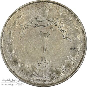 سکه 2 ریال 1324 - EF45 - محمد رضا شاه