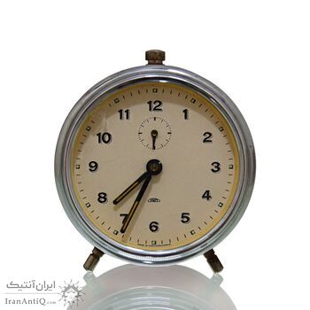 ساعت رومیزی کوکی دایره ای قرمز