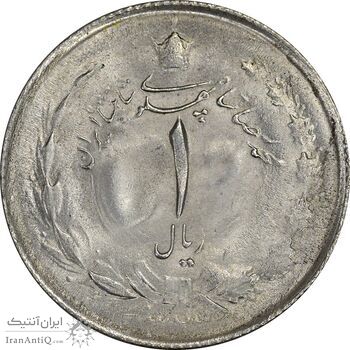 سکه 1 ریال 1323 - MS62 - محمد رضا شاه سکه 1 ریال 1323 - MS62 - محمد رضا شاه