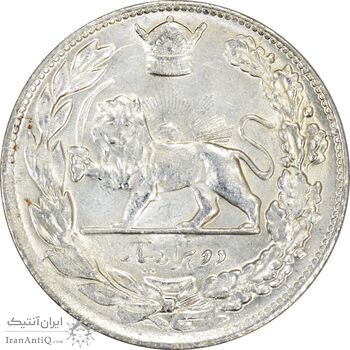 سکه 2000 دینار 1308 تصویری - MS63 - رضا شاه