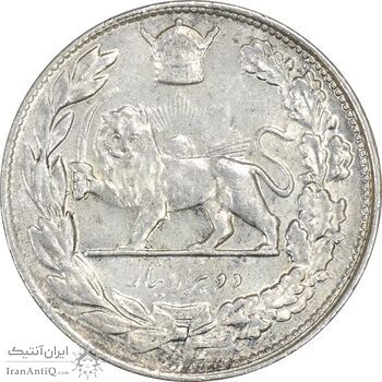 سکه 2000 دینار 1308 تصویری - MS62 - رضا شاه