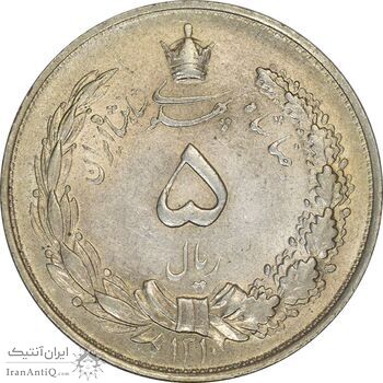 سکه 5 ریال 1310 - AU50 - رضا شاه