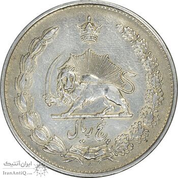 سکه 5 ریال 1310 - EF45 - رضا شاه