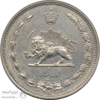 سکه 10 دینار 1310 نیکل - رضا شاه