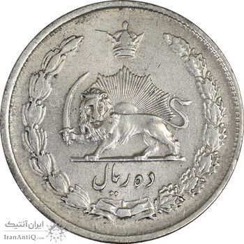 سکه 10 ریال 1323 - EF40 - محمد رضا شاه