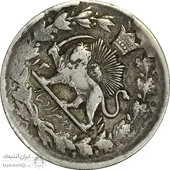 سکه 2000 دینار 1311 خطی - VF35 - مظفرالدین شاه
