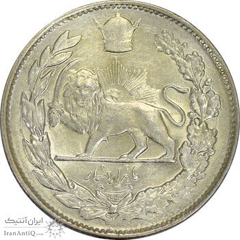 سکه 1000 دینار 1306 تصویری - MS63 - رضا شاه