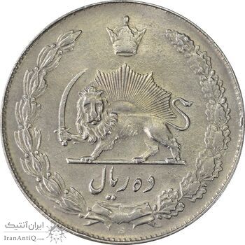 سکه 10 ریال 1339 - AU50 - محمد رضا شاه سکه 10 ریال 1339 - AU50 - محمد رضا شاه
